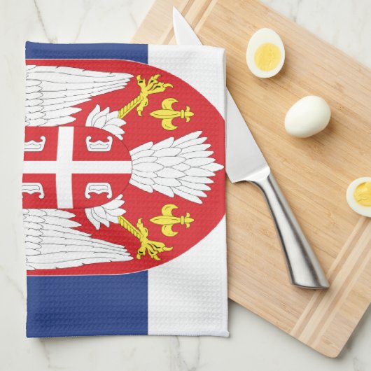 Serbia Handtuch (Viertel Falte)