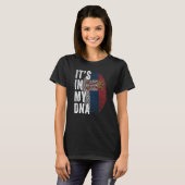 Serbia It's In My DNA Cute Serb Fingerprint Serbia T-Shirt (Vorne ganz)