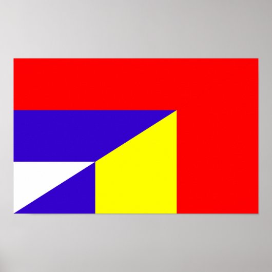 Serbia-Romanum-Halbzeichen Poster (Vorne)