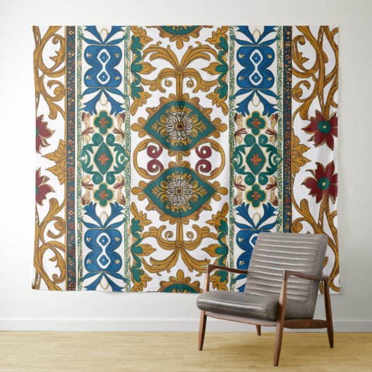 Serbian carpet pattern 5 wandteppich (Beispiel (Horizontal))