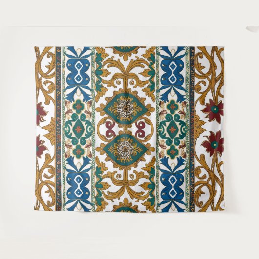 Serbian carpet pattern 5 wandteppich (Vorderseite (Horizontal))