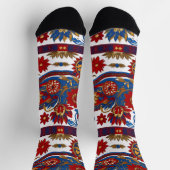 Serbian carpet pattern socken (Oben)