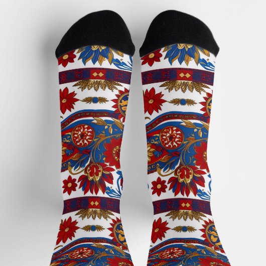 Serbian carpet pattern socken (Oben)