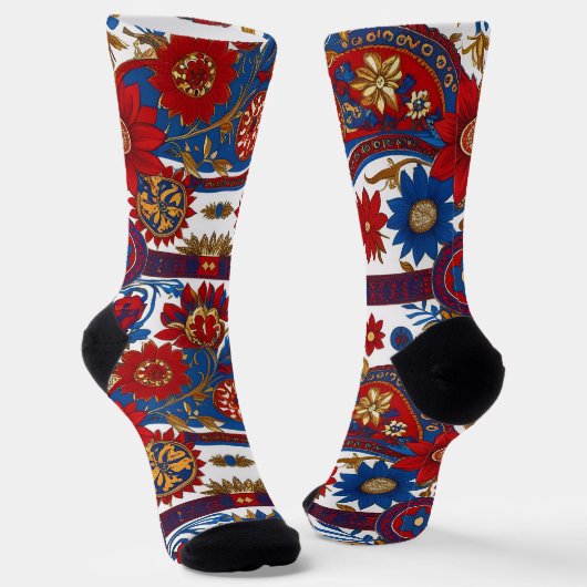 Serbian carpet pattern socken (Gewinkelt)