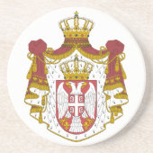 Serbian Coat arms Getränkeuntersetzer (Vorne)
