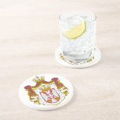 Serbian Coat arms Getränkeuntersetzer (Seite)