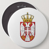 Serbian Eagle Button (Vorne & Hinten)