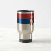 Serbian-Flaggen-Reise-Tasse Reisebecher (Mittel)