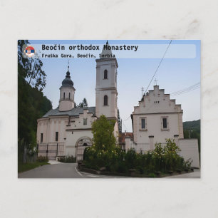 SERBIAN MONASTERIEN - Kloster Beočin orthodox 2 Feiertagspostkarte