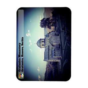 SERBIAN MONASTERIEN - Kloster Gračanica Magnet
