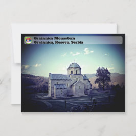 SERBIAN MONASTERIEN - Kloster Gračanica Postkarte