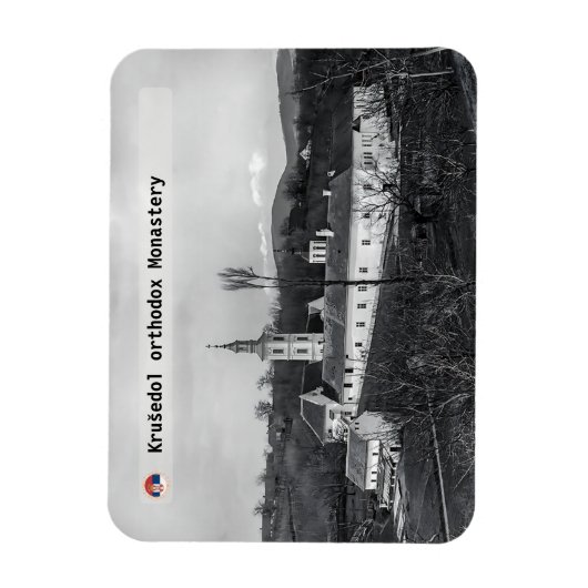 SERBIAN MONASTERIEN - Kloster Krušedol 1906 Magnet (Vertikal)