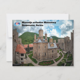 SERBIAN MONASTERIEN - Kloster Manasija 2 Postkarte