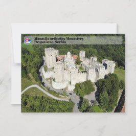 SERBIAN MONASTERIEN - Kloster Manasija 3 Postkarte