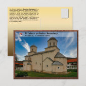 SERBIAN MONASTERIEN - Kloster Mileševa orthodox Postkarte (Vorne/Hinten)