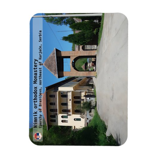 SERBIAN MONASTERIEN - Kloster Nimnik-Orthodoxe 4 Magnet (Vertikal)