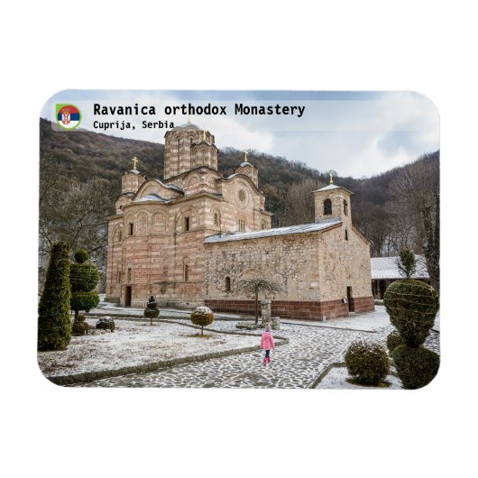 SERBIAN MONASTERIEN - Kloster Ravanica 2 Magnet (Horizontal)