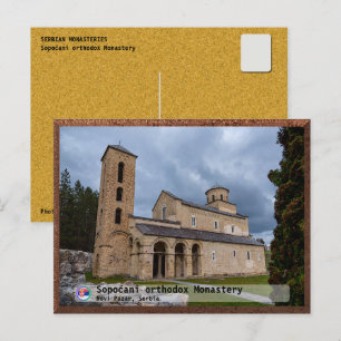 SERBIAN MONASTERIEN - Kloster Sopoćani Postkarte