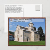 SERBIAN MONASTERIEN - Kloster Visoki Dečani 2 Postkarte (Vorne/Hinten)