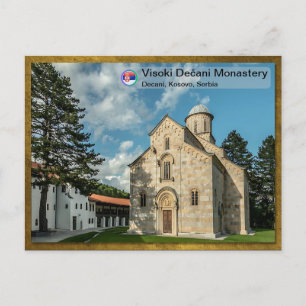 SERBIAN MONASTERIEN - Kloster Visoki Dečani 3 Feiertagspostkarte