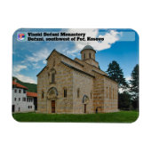 SERBIAN MONASTERIEN - Kloster Visoki Dečani Magnet (Horizontal)