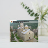 SERBIAN MONASTERIES - Orthodoxes Kloster Manasija Postkarte (Stehend Vorderseite)