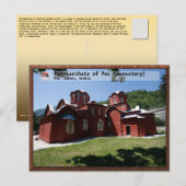 SERBIAN MONASTERIES - Patriarchat von Peć 2 Postkarte (Vorne/Hinten)
