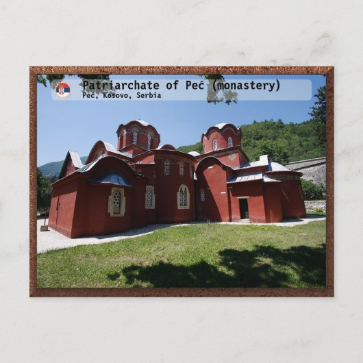 SERBIAN MONASTERIES - Patriarchat von Peć 2 Postkarte (Vorderseite)