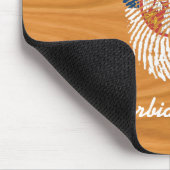 Serbian-Touch-Fingerabdruckflagge Mousepad (Ecke)