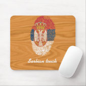 Serbian-Touch-Fingerabdruckflagge Mousepad (Mit Mouse)