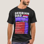Serbian-Vater-Nahrungs-Tatsachen, die T-Shirt (Vorderseite)