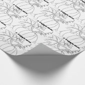 Serbianenkürbis Geschenkpapier (Ecke)