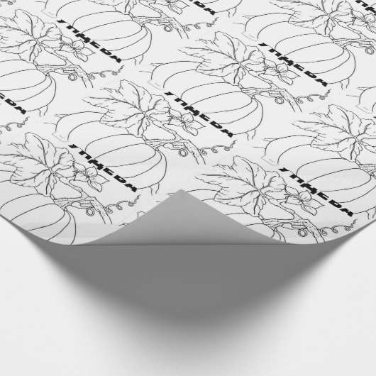 Serbianenkürbis Geschenkpapier (Ecke)