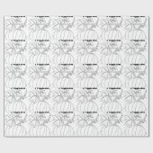 Serbianenkürbis Geschenkpapier (Flach)