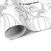 Serbianenkürbis Geschenkpapier (Rolleneckpunkt)