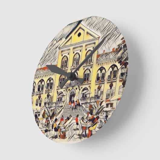 Serbien, Arandjelovac, Staro Zdanje Runde Wanduhr (Winkel)