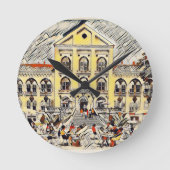 Serbien, Arandjelovac, Staro Zdanje Runde Wanduhr (Vorderseite)