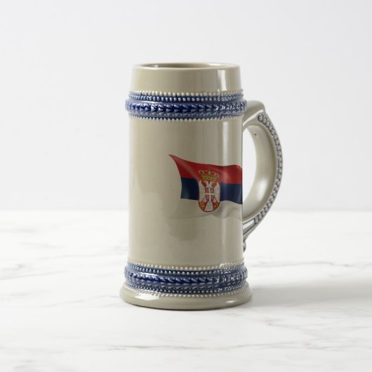 Serbien Bierglas (VorderseiteRechts)