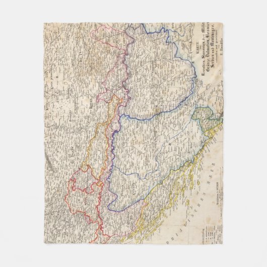 Serbien, Bosnien Fleecedecke (Vorderseite)