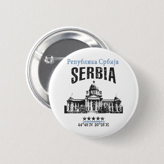Serbien Button (Vorne & Hinten)