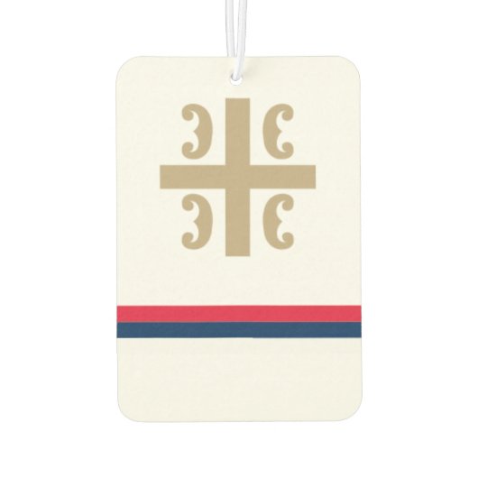 Serbien Car Freshner Autolufterfrischer (Rückseite)