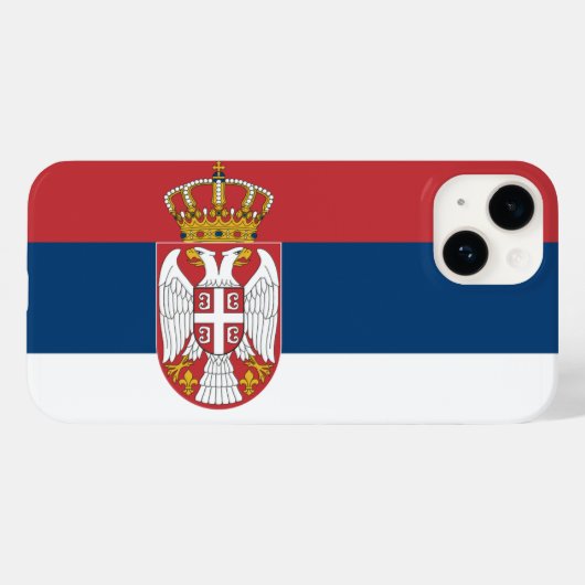 Serbien Case-Mate iPhone Hülle (Rückseite (Horizontal))