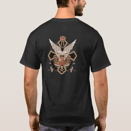 Serbien Dinarska Srbija Cetnicka Majica T-Shirt (Rückseite)