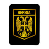 Serbien Emblem Magnet (Vertikal)