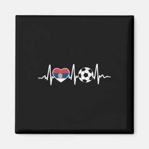 Serbien Fahne Shirt Fußball serbischer Fan Männer Magnet