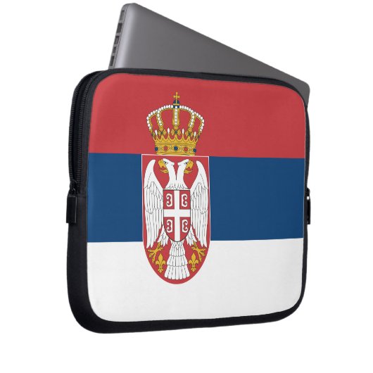 Serbien Flag Laptop Sleeve (Vorne Rechts)