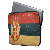 Serbien Flag Laptop Sleeve (Vorderseite Links)