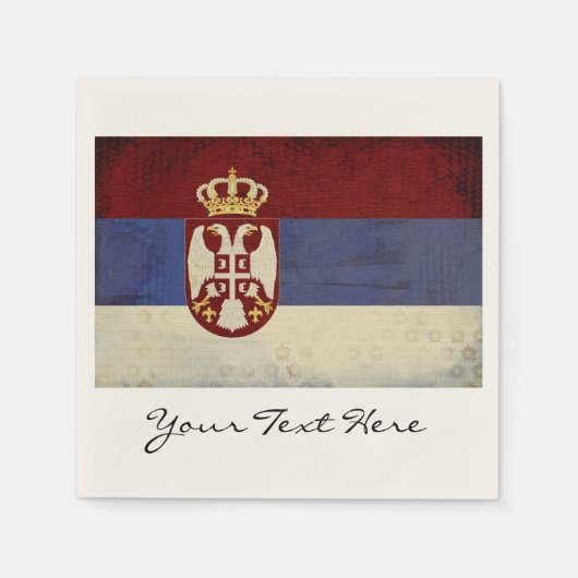 Serbien Flag Party Napkins Serviette (Vorderseite)