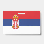 Serbien-Flagge Ausweis (Rückseite)