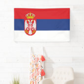 Serbien-Flagge Banner (Insitu)